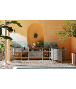 Dehner Regal Southampton, Ca. B50/H90/T50 Cm -Gartenbedarf Geschäft 6713739 6713762 6713705 6713630 6713531 6713663 6713440 6713390 WE MO 001 OutdoorkuecheSouthampton 3